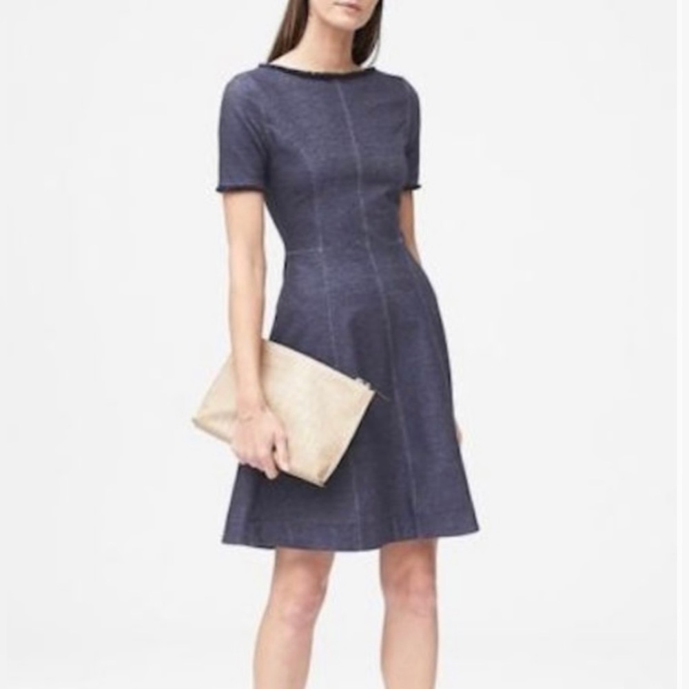 Banana Republic Denim Fit & Flare Dress - Picture 9 of 11